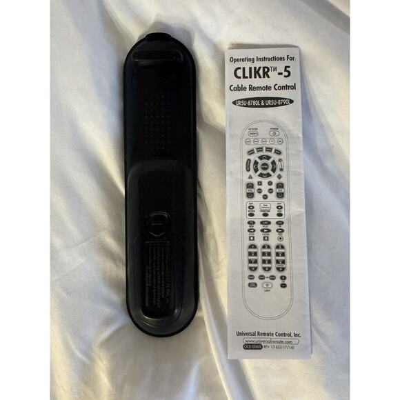 Spectrum Cable Box Remote Control CLIKR-5 Replacement UR5U-8780L UR5U-8790L - Picture 2 of 2